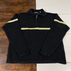 Vintage 90s Old Navy Quarter Zip Knit Sweater